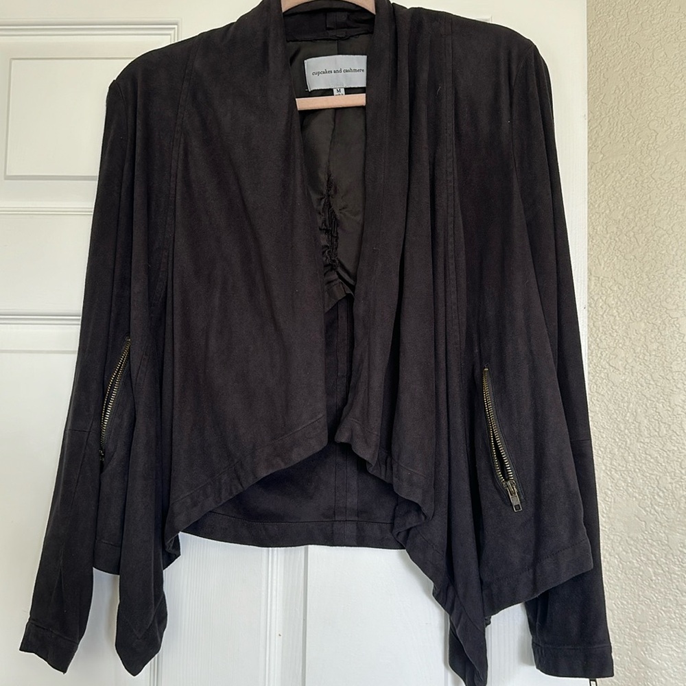 Cupcakes and Cashmere Faux Suede Jacket - size M